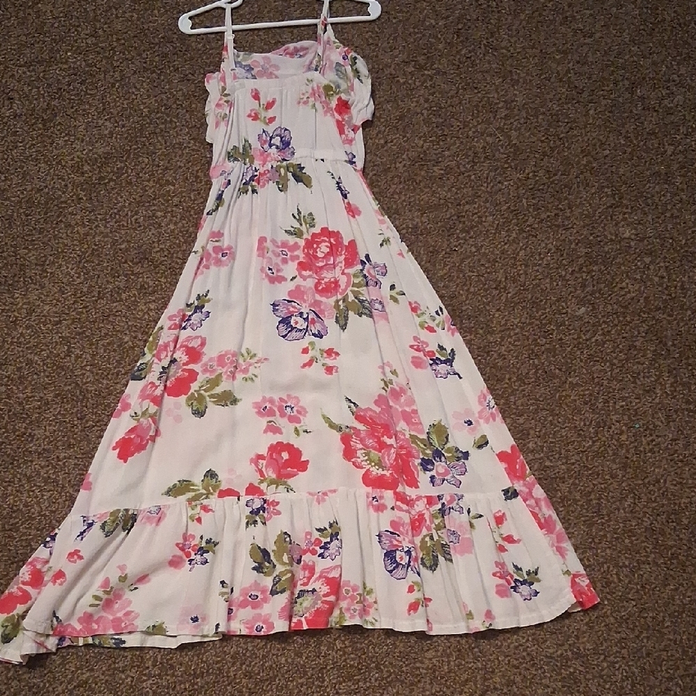 Cherokee Floral Kids Dress - Pink and White - Picture 2 of 2